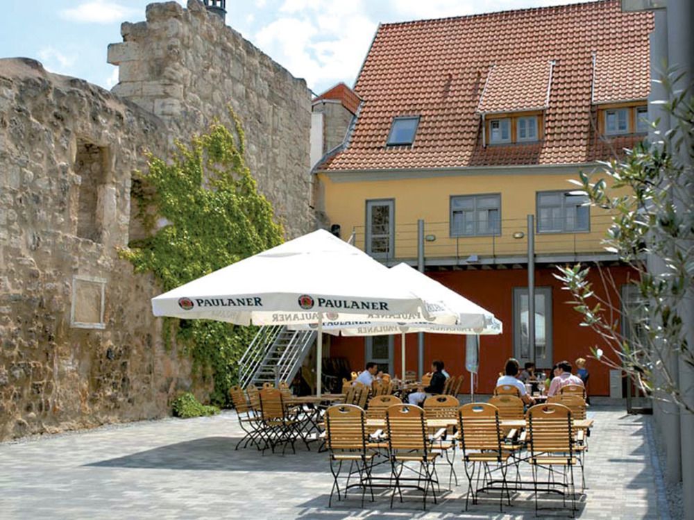 Muehlhaeuser Hof Und Stadtmauer Hotell Mühlhausen Exteriör bild